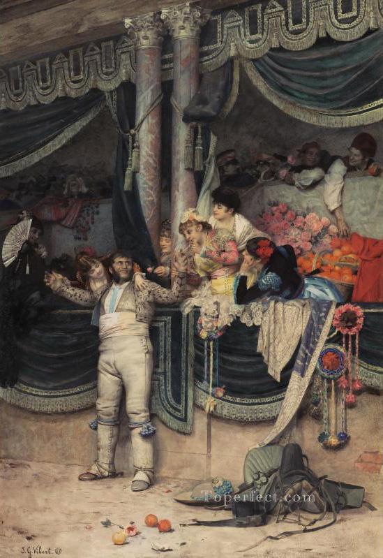 Les toreros adorant Foule académique peintre Jehan Georges Vibert Peintures à l'huile